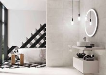 #Roca: obklady a dlažby #Casablanca #Obklady a dlažby #Retro #bílá #černá #šedá #Matná dlažba #Malý formát #700 - 1000 Kč/m2 #new #Koupelna 