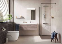 #Roca: obklady a dlažby #Couvet #Obklady a dlažby #beton #Moderní styl #krémová #Extra velký formát #700 - 1000 Kč/m2 #new #Matný obklad #Koupelna 