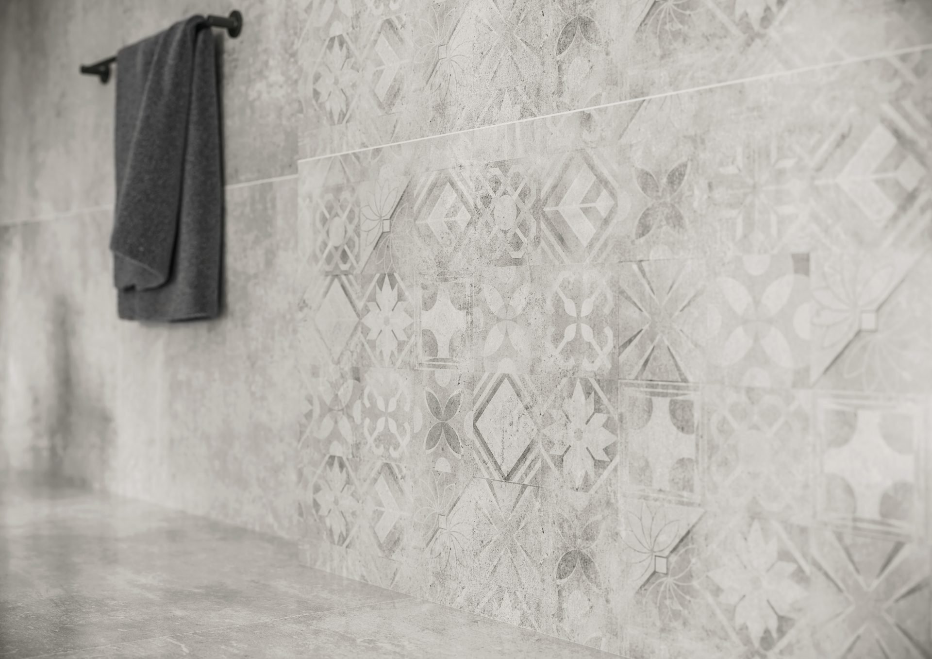 #Cerrad #Softcement #Obklady a dlažby #inserta #Moderní styl #Patchwork #šedá #Lesklá dlažba #Matná dlažba #Extra velký formát #Velký formát #500 - 700 Kč/m2 #new #700 - 1000 Kč/m2 #1000 - 1500 Kč/m2 #Koupelna 