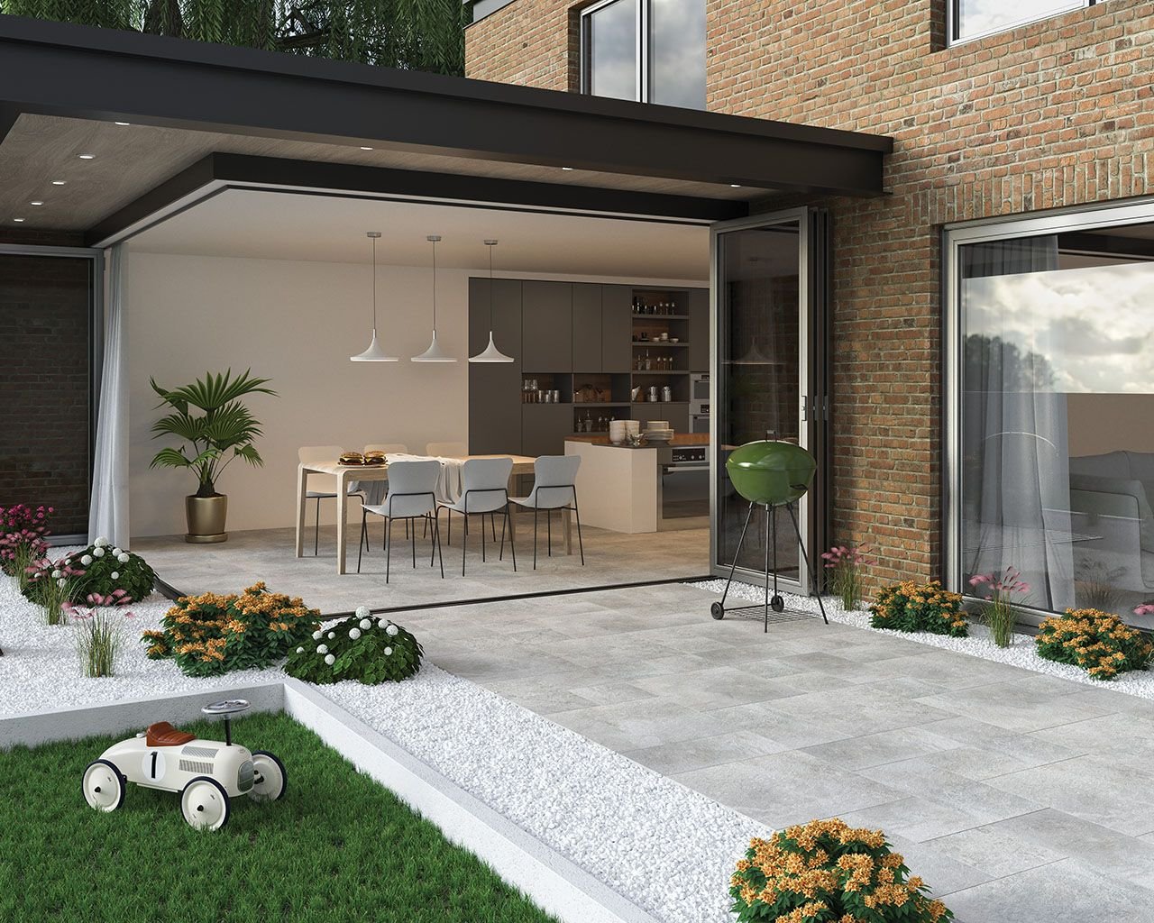 #Ceramika Paradyz #Burlington 2.0 cm #Obklady a dlažby #Terasy a balkony #kámen #Rustikální styl #Matná dlažba #Tloušťka 2 cm na terče #1000 - 1500 Kč/m2 #new #šedá  #Venkovní dlažby 2 cm