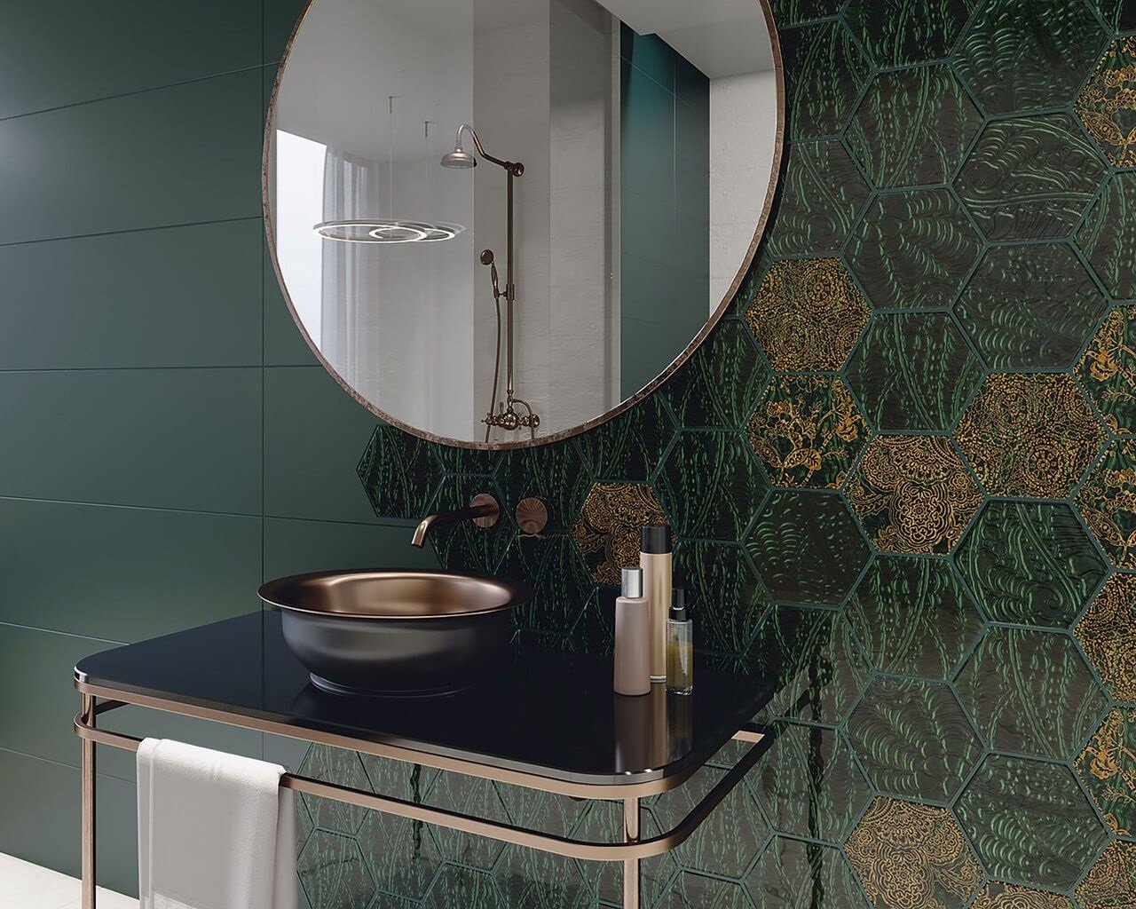 #Ceramika Paradyz #Urban Colours #Obklady a dlažby #Koupelna #Klasický styl #Moderní styl #zelená #Lesklý obklad #Střední formát #1500 a výše #new 