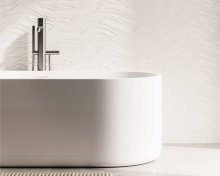 #Koupelna #Moderní styl #bílá #zelená #1000 - 1500 Kč/m2 #700 - 1000 Kč/m2 #Ceramika Paradyz #Feelings