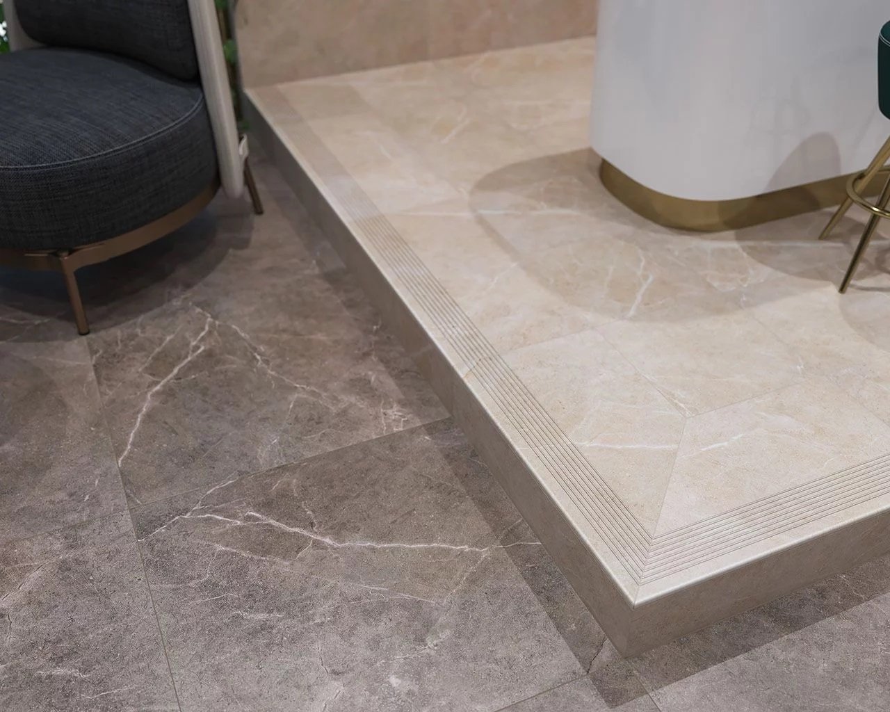 #Obytné prostory #kámen #Klasický styl #béžová #hnědá #šedá #500 - 700 Kč/m2 #Ceramika Paradyz #Ibis