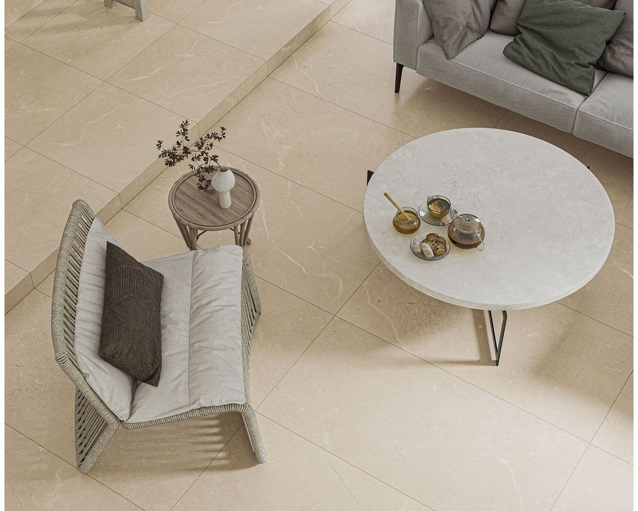 #Ceramika Paradyz #Sunnydust #Obklady a dlažby #kámen #Moderní styl #Matná dlažba #Extra velký formát #Velký formát #700 - 1000 Kč/m2 #new #Obytné prostory #béžová #Klasický styl 