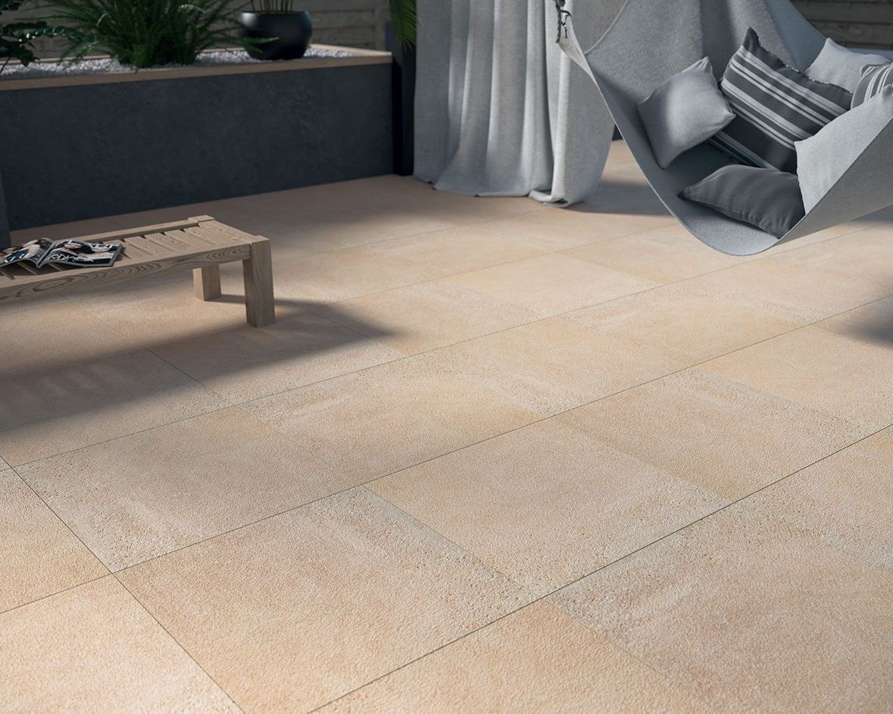 #Ceramika Paradyz #Optimal 2.0 #Obklady a dlažby #Terasy a balkony #beton #Moderní styl #béžová #Tloušťka 2 cm na terče #1000 - 1500 Kč/m2 #1500 a výše #new 