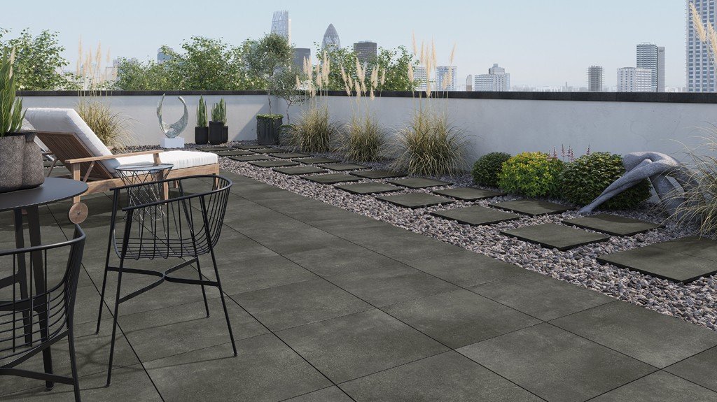 #Cerrad #Stratic #Obklady a dlažby #Terasy a balkony #beton #Moderní styl #šedá #Matná dlažba #Tloušťka 2 cm na terče #700 - 1000 Kč/m2 #new 