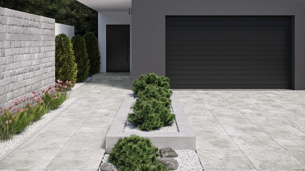 #Cerrad #Verness #Obklady a dlažby #Terasy a balkony #beton #Rustikální styl #Matná dlažba #Tloušťka 2 cm na terče #700 - 1000 Kč/m2 #new #šedá 