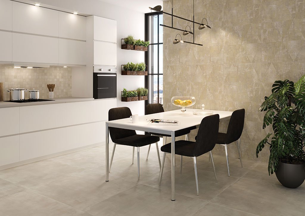 #Ceramiche Paul #More! #Obklady a dlažby #beton #Moderní styl #Matná dlažba #Extra velký formát #1000 - 1500 Kč/m2 #new #Kuchyně #krémová 
