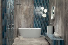 #Tubadzin #Curio #Obklady a dlažby #Koupelna #Rustikální styl #šedá #Lesklý obklad #Matný obklad #Extra velký formát #Malý formát #700 - 1000 Kč/m2 #new #modrá 