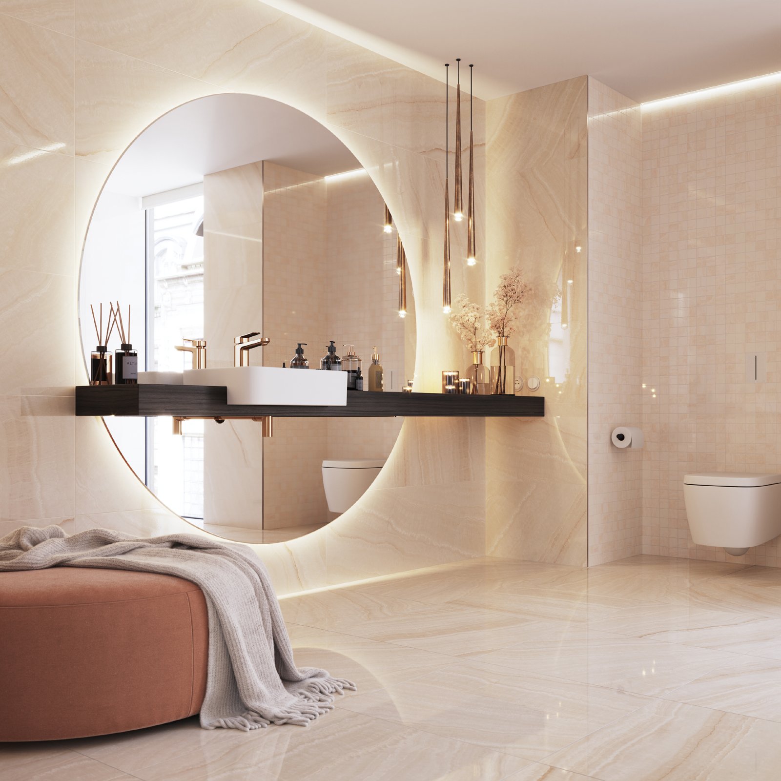 #RAKO #Onyx #Obklady a dlažby #Koupelna #kámen #Klasický styl #Moderní styl #béžová #Lesklý obklad #Extra velký formát #Velký formát #500 - 700 Kč/m2 #700 - 1000 Kč/m2 #new 