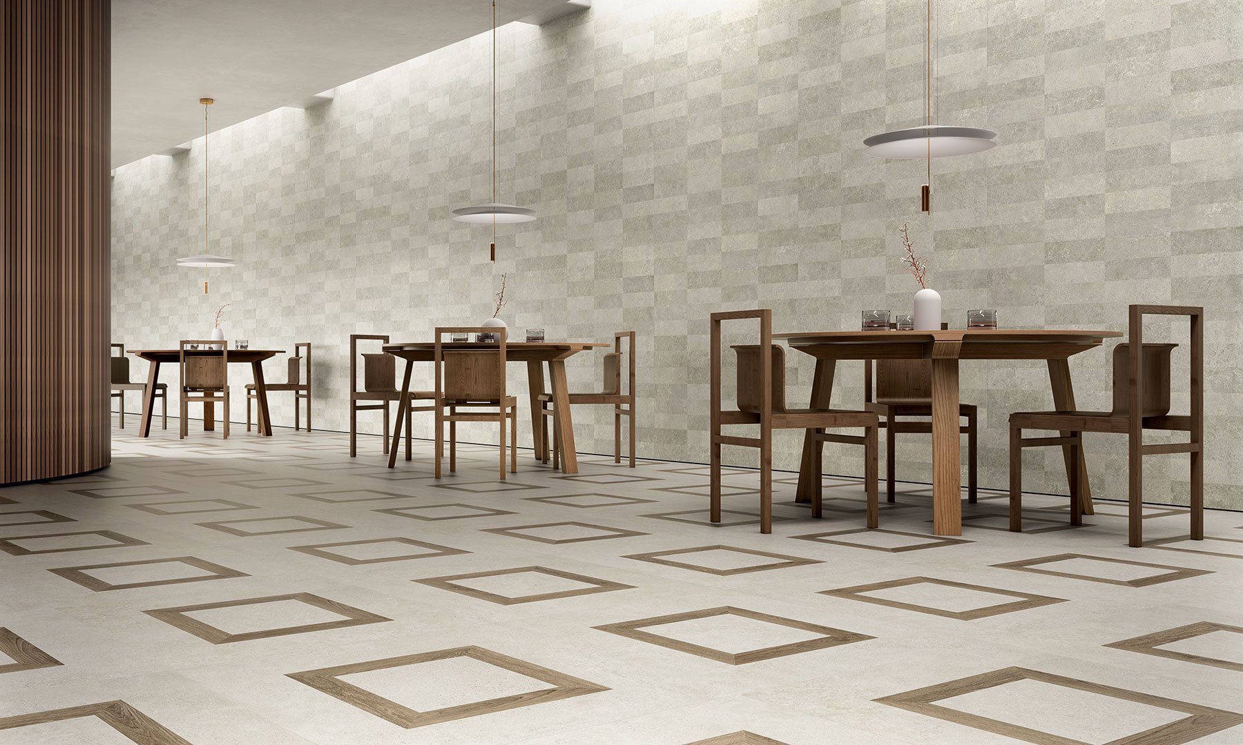 #Koupelna #Obchody a restaurace #Obytné prostory #Moderní styl #hnědá #krémová #šedá #Extra velký formát #Matná dlažba #1500 a výše