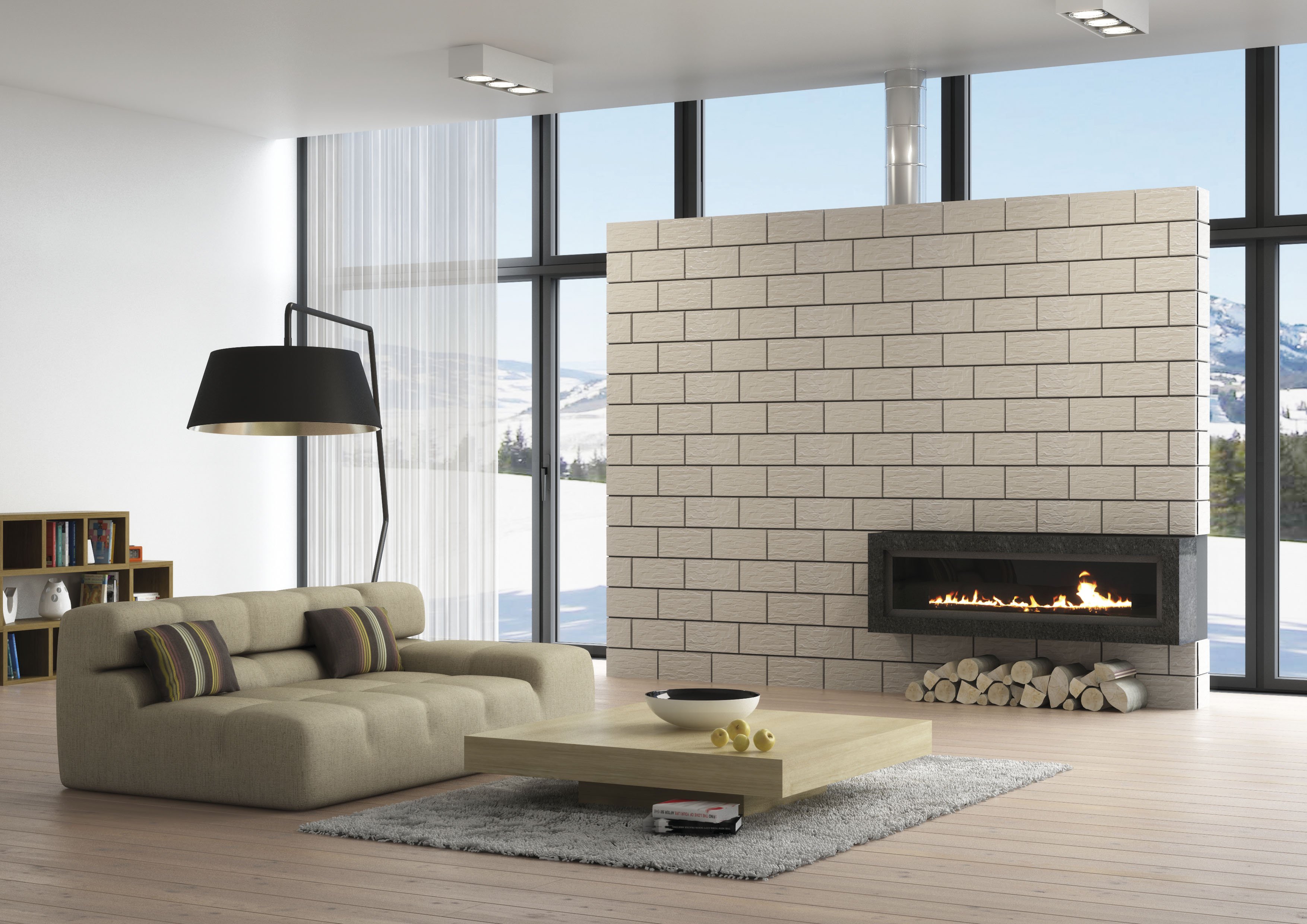 #Fasáda #Obytné prostory #kámen #Moderní styl #béžová #hnědá #krémová #růžová #šedá #Střední formát #Matný obklad #500 - 700 Kč/m2 #Cerrad #CER