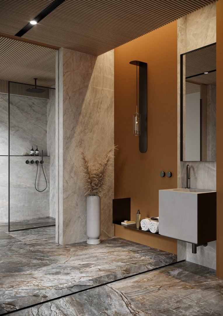 #Koupelna #Kuchyně #Obytné prostory #mramor #Klasický styl #Moderní styl #černá #Extra velký formát #Velký formát #Lesklá dlažba #Matná dlažba #1000 - 1500 Kč/m2 #1500 a výše #Cerrad #Brazilian Quarzite black