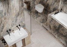#Koupelna #Kuchyně #Obytné prostory #mramor #Klasický styl #Moderní styl #béžová #Extra velký formát #Velký formát #Lesklá dlažba #Matná dlažba #1000 - 1500 Kč/m2 #1500 a výše #Cerrad #Brazilian Quarzite amber