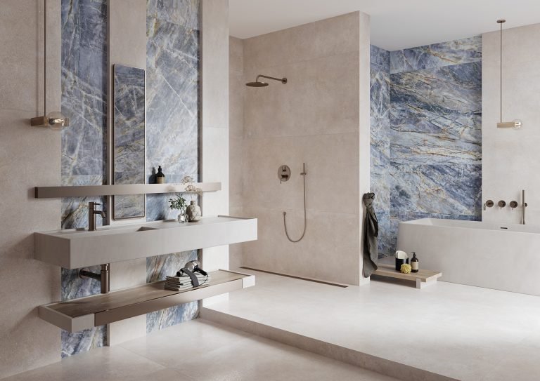 #Koupelna #Kuchyně #Obytné prostory #beton #Minimalistický styl #Moderní styl #krémová #šedá #Extra velký formát #Velký formát #Lappovaná dlažba #Matná dlažba #1000 - 1500 Kč/m2 #1500 a výše #Cerrad #Modern Concrete