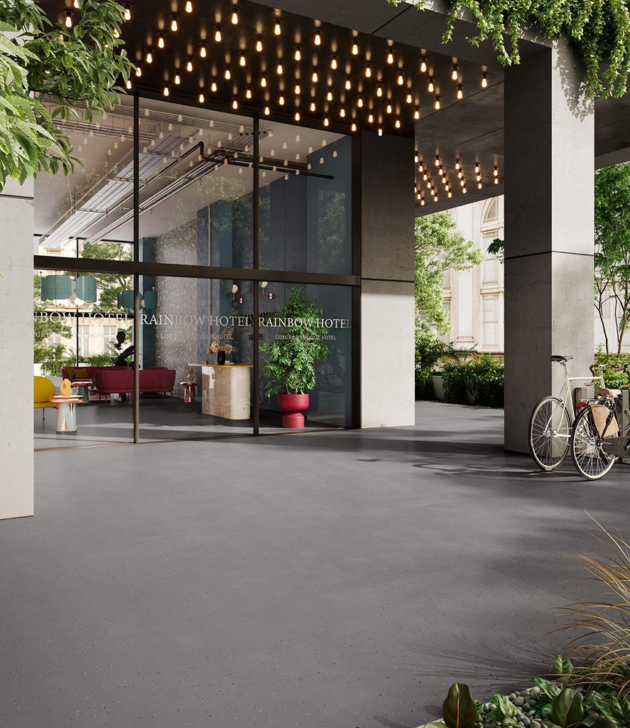 #Koupelna #Obchody a restaurace #Obytné prostory #Terasy a balkony #beton #Moderní styl #bílá #šedá #Extra velký formát #Velký formát #Matná dlažba #1500 a výše #Ceramic Design #Deconcrete