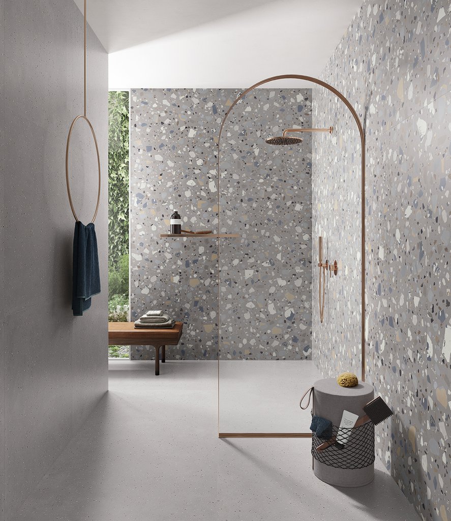 #Koupelna #Obchody a restaurace #Obytné prostory #Terasy a balkony #beton #Moderní styl #bílá #šedá #Extra velký formát #Velký formát #Matná dlažba #1500 a výše #Ceramic Design #Deconcrete
