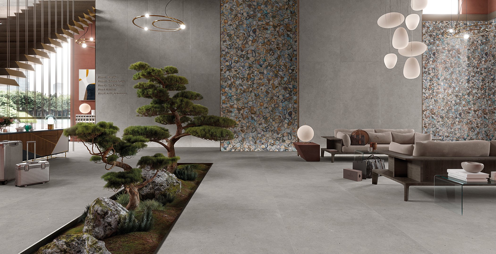 #Koupelna #Kuchyně #Obchody a restaurace #Obytné prostory #beton #kámen #Minimalistický styl #Moderní styl #béžová #bílá #krémová #šedá #Extra velký formát #Velký formát #Matná dlažba #1000 - 1500 Kč/m2 #1500 a výše