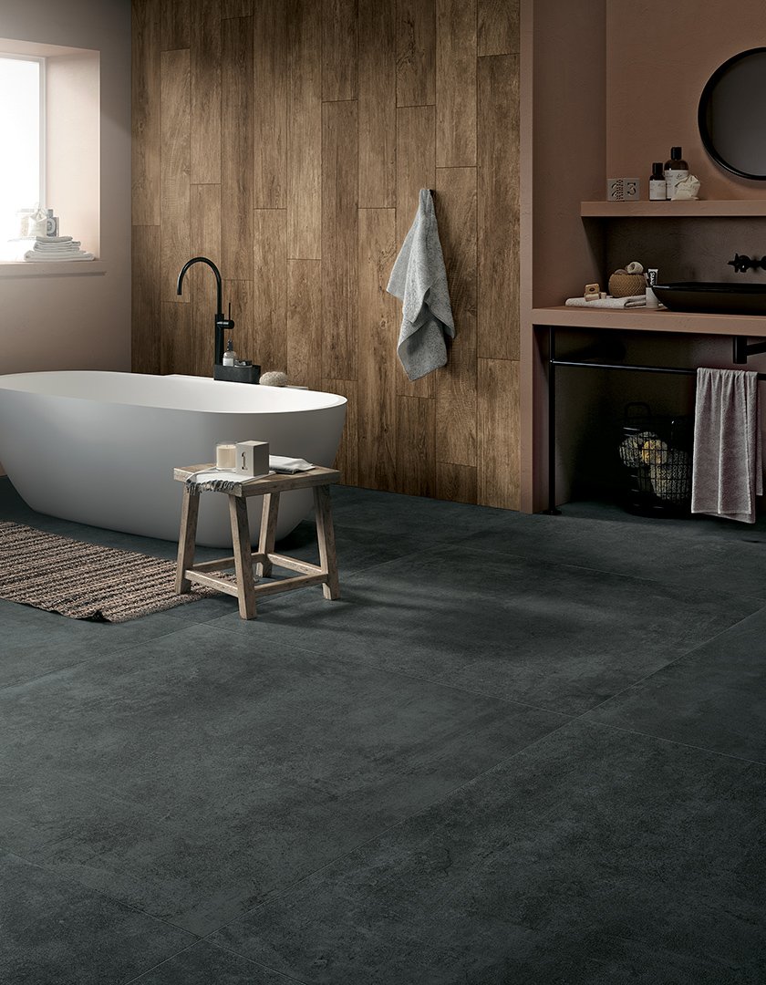 #Koupelna #Kuchyně #Obchody a restaurace #Obytné prostory #Terasy a balkony #beton #Moderní styl #béžová #hnědá #šedá #Extra velký formát #Velký formát #Matná dlažba #1500 a výše