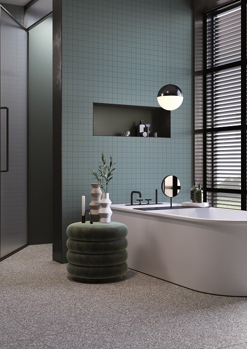 #Koupelna #Kuchyně #Obchody a restaurace #Obytné prostory #Minimalistický styl #Moderní styl #šedá#krémová #červená #modrá #zelená #Extra velký formát #Matná dlažba #1500 a výše