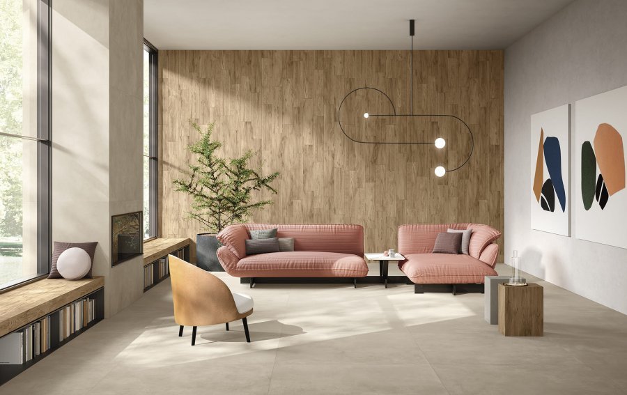 #Koupelna #Kuchyně #Obytné prostory #dřevo #Moderní styl #Naturální styl #béžová #hnědá #krémová #Extra velký formát #Matná dlažba #700 - 1000 Kč/m2