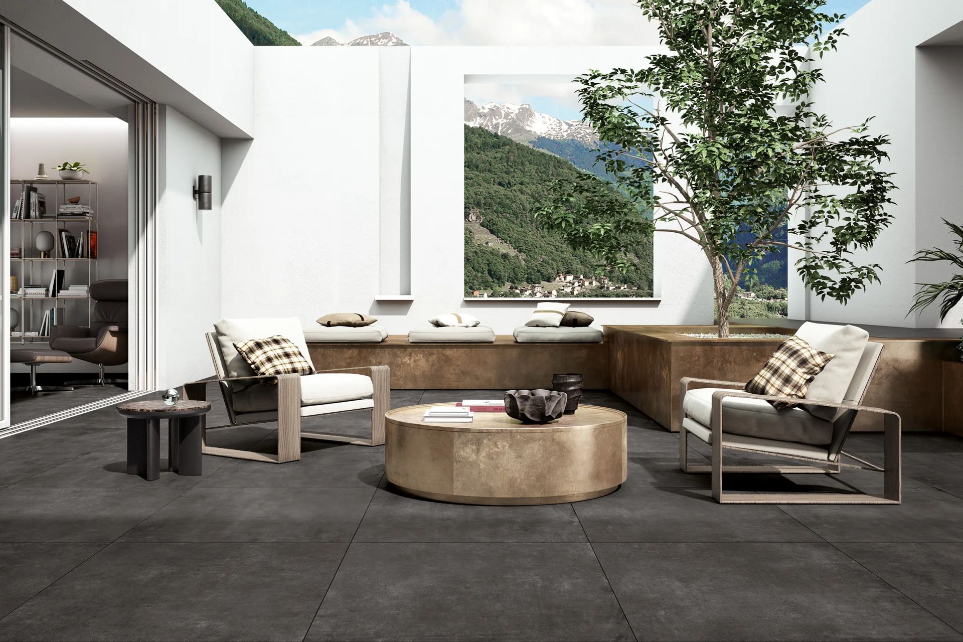 #Koupelna #Kuchyně #Obytné prostory #Terasy a balkony #Venkovní dlažby 2 cm #beton #Minimalistický styl #Moderní styl #černá #Extra velký formát #Tloušťka 2 cm na terče #Velký formát #Matná dlažba #1000 - 1500 Kč/m2 #1500 a výše #700 - 1000 Kč/m2 #NovaBell #Open Nero