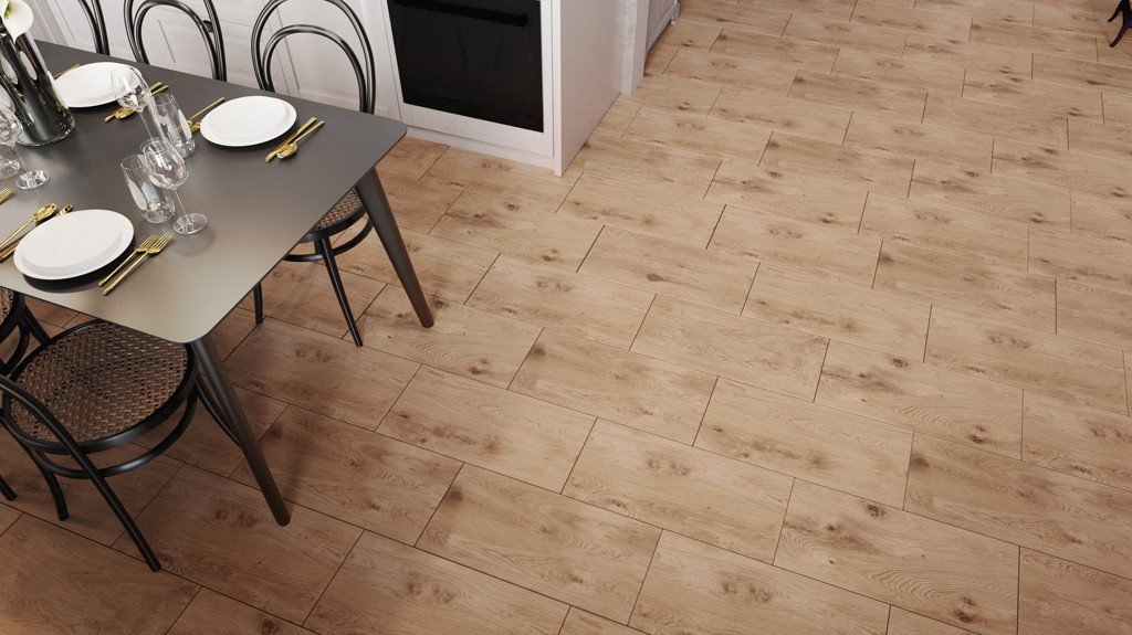 #Koupelna #Obytné prostory #dřevo #Rustikální styl #béžová #hnědá #šedá #Velký formát #Matná dlažba #350 - 500 Kč/m2
