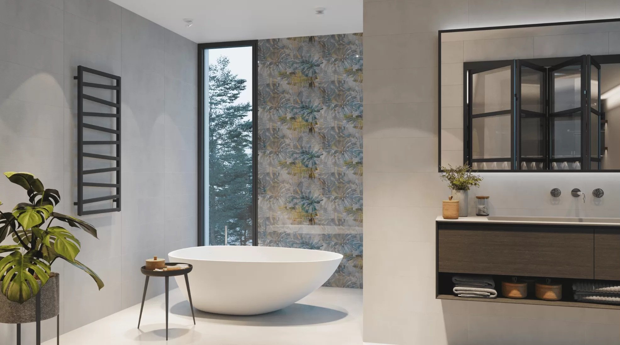 #Koupelna #beton #Moderní styl #Naturální styl #šedá #Velký formát #Matný obklad #500 - 700 Kč/m2 #700 - 1000 Kč/m2
