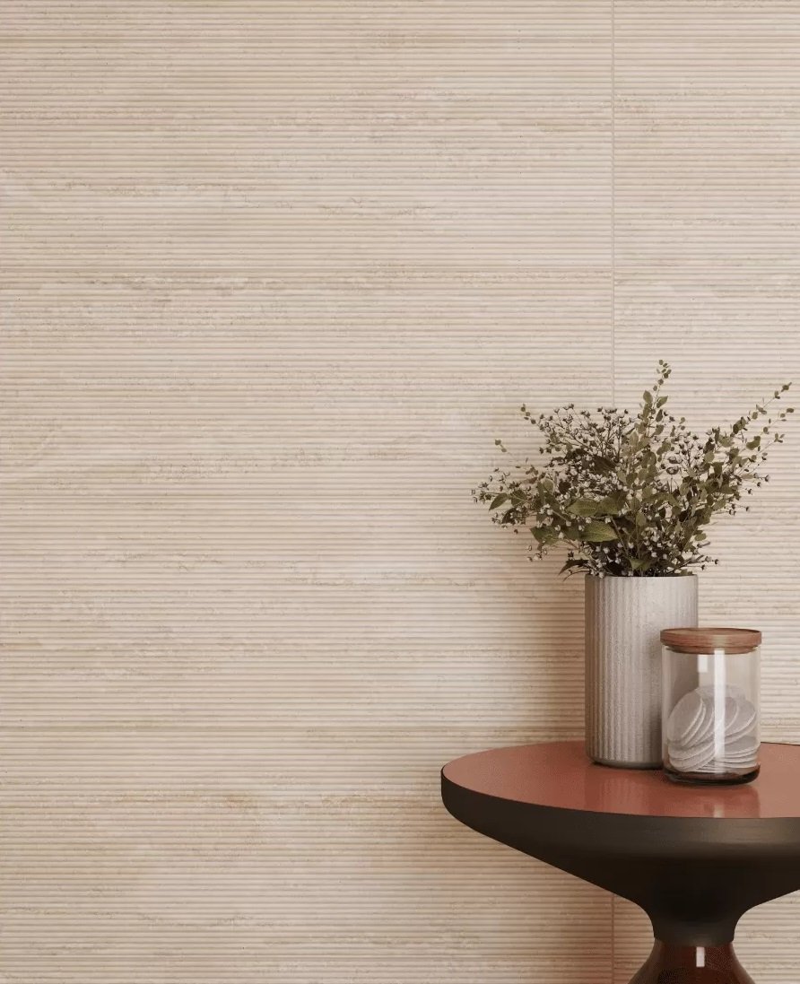 #Koupelna #travertin #Moderní styl #béžová #Velký formát #Matný obklad #500 - 700 Kč/m2 #700 - 1000 Kč/m2