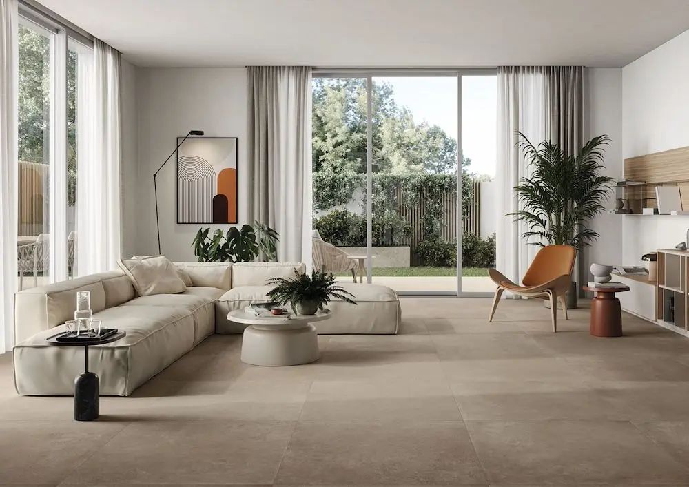 #Koupelna #Kuchyně #Obchody a restaurace #Obytné prostory #Terasy a balkony #Venkovní dlažby 2 cm #beton #mozaika #Moderní styl #béžová #krémová #Střední formát #Tloušťka 2 cm na terče #Velký formát #Matná dlažba #1000 - 1500 Kč/m2 #1500 a výše #Imola #Crew Umami