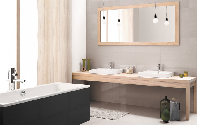 #Ceramika Paradyz #Doblo #Obklady a dlažby #Koupelna #Minimalistický styl #bílá #černá #Lesklá dlažba #Matná dlažba #Střední formát #500 - 700 Kč/m2 #700 - 1000 Kč/m2 #new 