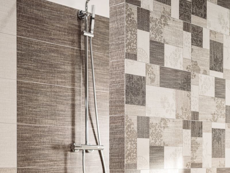 #RAKO #Next #Obklady a dlažby #Koupelna #Moderní styl #béžová #Matný obklad #Střední formát #500 - 700 Kč/m2 #new #hnědá #inserta 
