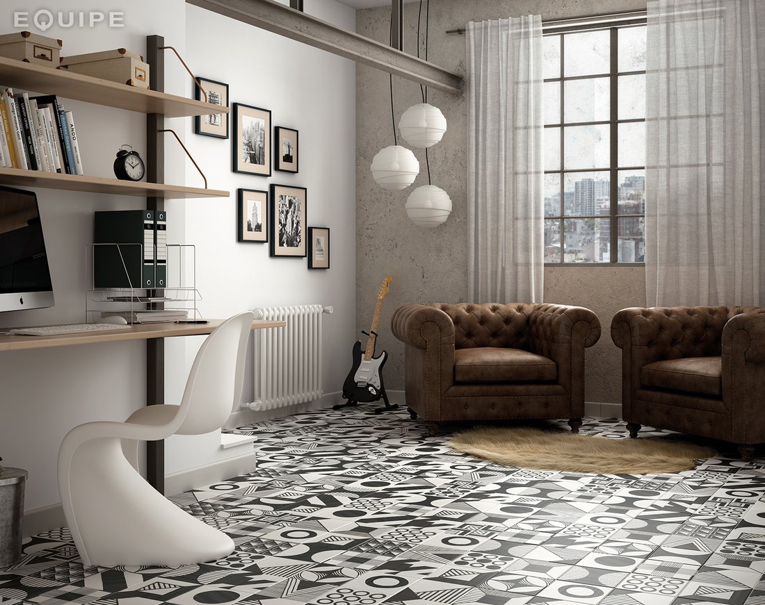 #Sapho #Caprice #Obklady a dlažby #Obytné prostory #Retro #bílá #šedá #Matná dlažba #Malý formát #1000 - 1500 Kč/m2 #new 