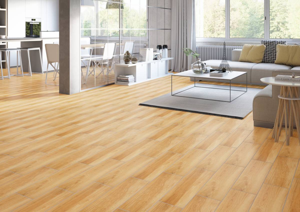 #Obytné prostory #dřevo #béžová #hnědá #Velký formát #500 - 700 Kč/m2 #Ceramika Gres #Mustiq
