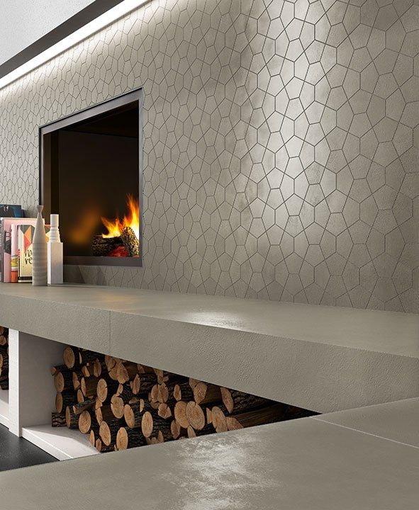 #NovaBell #Paris Ciment #Obklady a dlažby #Obytné prostory #beton #Naturální styl #šedá #mozaika #Matná dlažba #Matný obklad #Extra velký formát #1000 - 1500 Kč/m2 #1500 a výše #new 