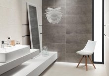 #Tubadzin #Integrally #Obklady a dlažby #Koupelna #beton #Minimalistický styl #bílá #šedá #Matná dlažba #Matný obklad #Velký formát #1000 - 1500 Kč/m2 #new