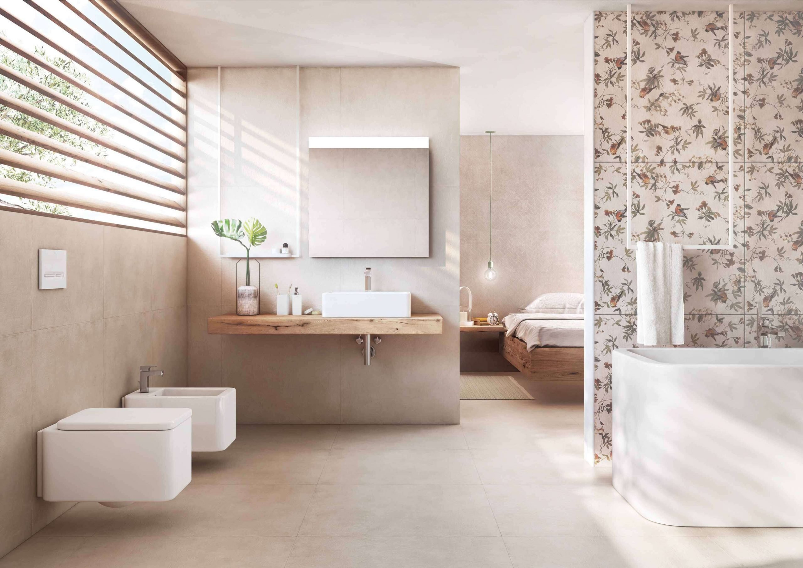 #Roca: obklady a dlažby #Momentum #Obklady a dlažby #beton #Moderní styl #Matná dlažba #Extra velký formát #Velký formát #700 - 1000 Kč/m2 #new #Koupelna #béžová 