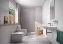 #Roca: obklady a dlažby #Koupelna #beton #Moderní styl #šedá #Velký formát #500 - 700 Kč/m2 #new #Amsterdam 