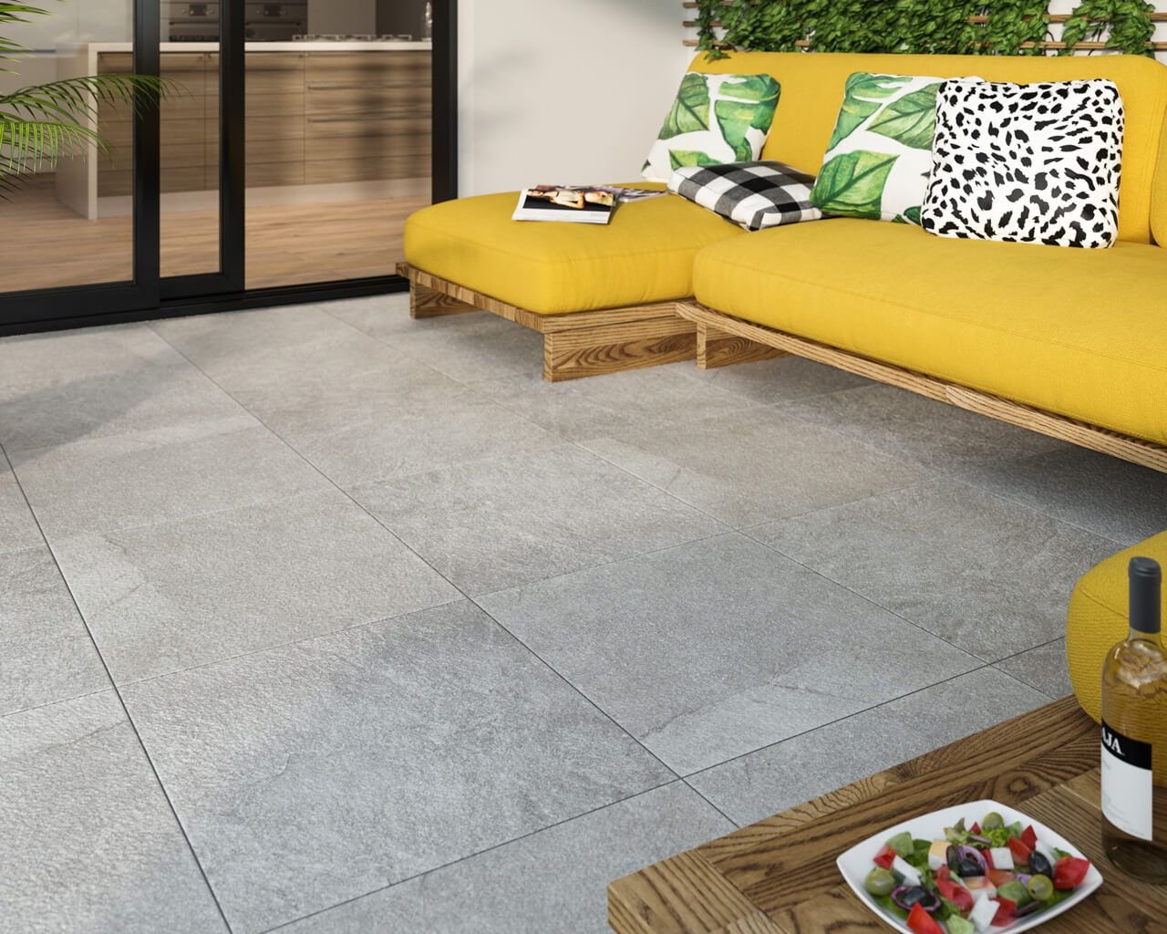 #Ceramika Paradyz #Terrace 2.0 cm #Obklady a dlažby #Terasy a balkony #kámen #Klasický styl #Moderní styl #šedá #Matná dlažba #Tloušťka 2 cm na terče #1000 - 1500 Kč/m2 #new #Střední formát 