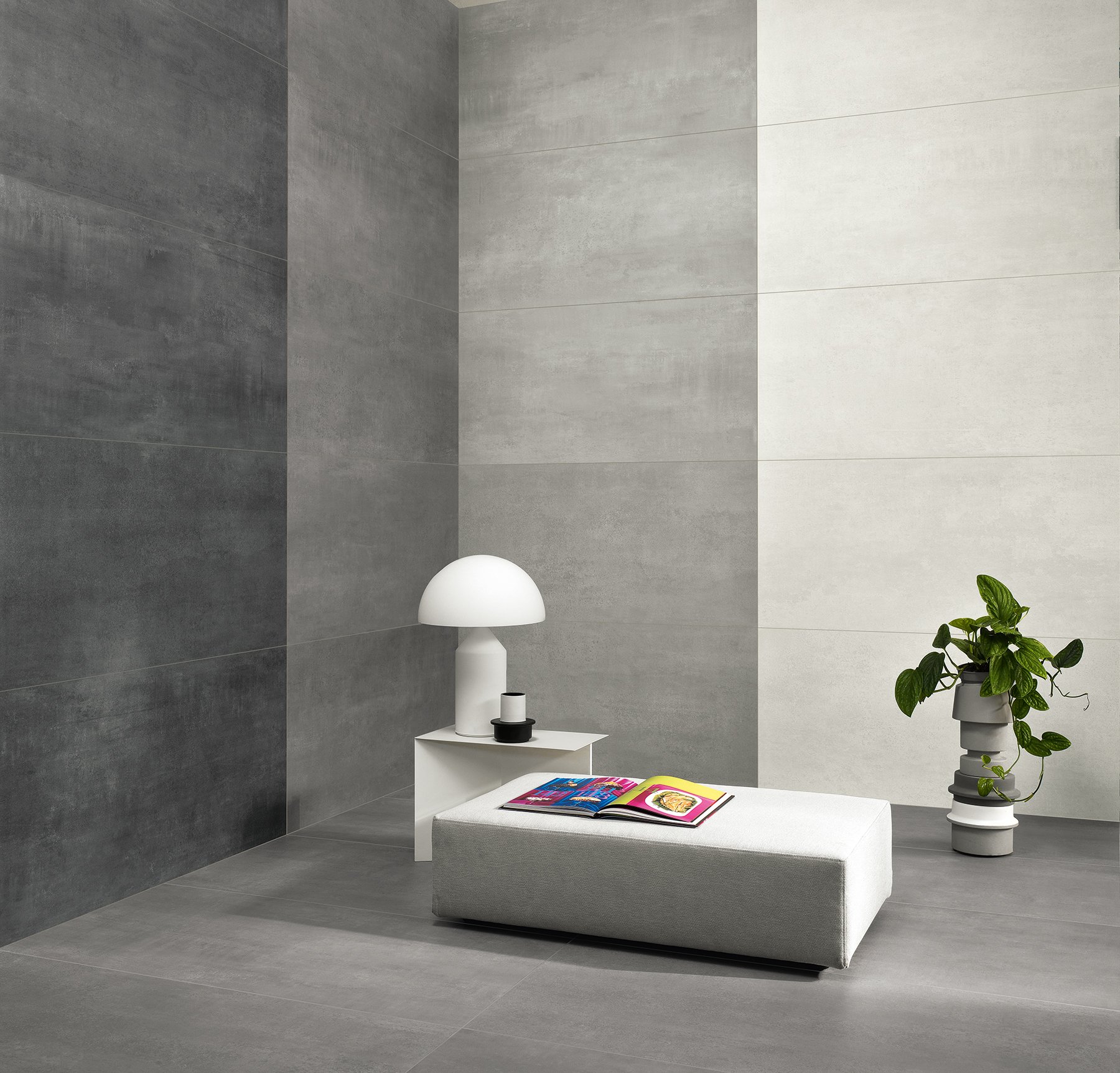 #NovaBell #Oxy Forge Bianco #Obklady a dlažby #Obytné prostory #beton #Minimalistický styl #Moderní styl #Technický styl #bílá #šedá #Matná dlažba #Extra velký formát #1000 - 1500 Kč/m2 #new