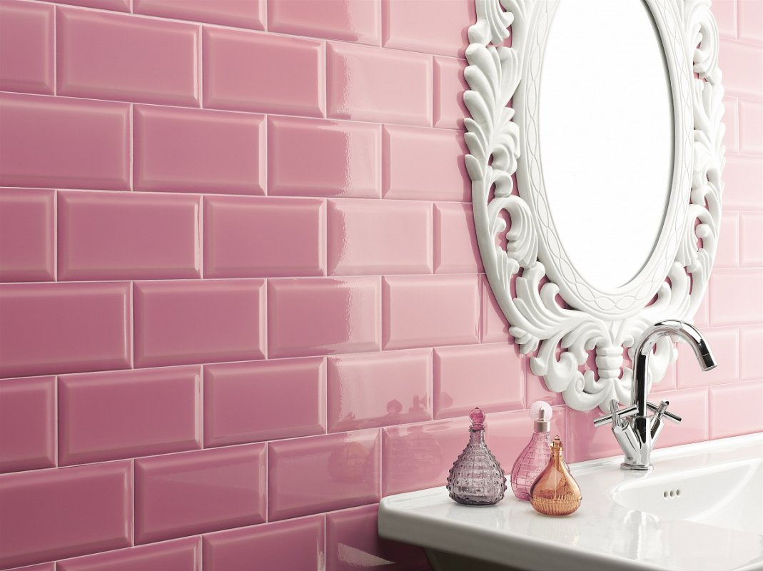 #Patriot #Retro Wall #Obklady a dlažby #Koupelna #Metro #Retro #růžová #Lesklý obklad #Střední formát #700 - 1000 Kč/m2 #new 