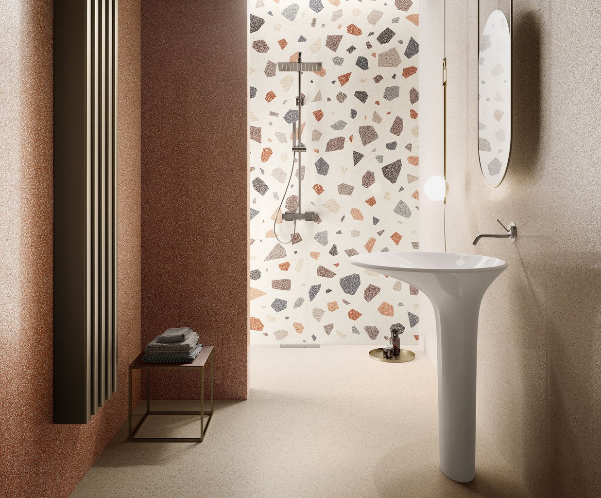 #Ceramic Design #NewDeco #Obklady a dlažby #Koupelna #Moderní styl #Retro #bílá #červená #Lesklá dlažba #Velký formát #1000 - 1500 Kč/m2 #1500 a výše #new 