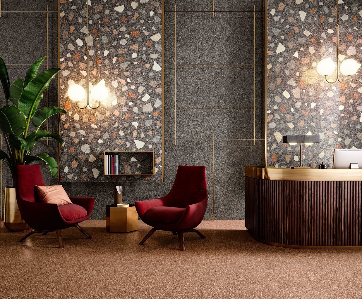 #NewDeco #Obklady a dlažby #Obchody a restaurace #Moderní styl #Retro #šedá #Lesklá dlažba #Velký formát #Ceramic Design #1000 - 1500 Kč/m2 #1500 a výše #new 