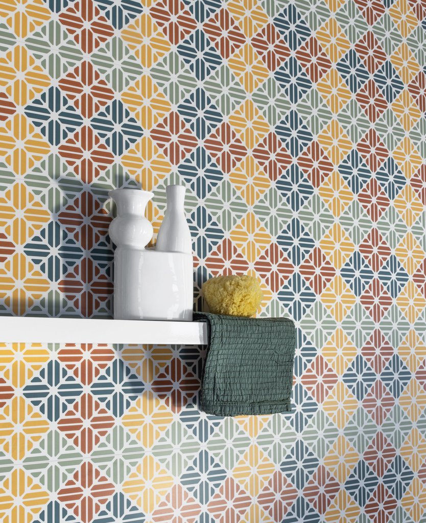 #Ceramic Design #Spring #Obklady a dlažby #Koupelna #Retro #Matný obklad #Velký formát #1500 a výše #new #inserta 