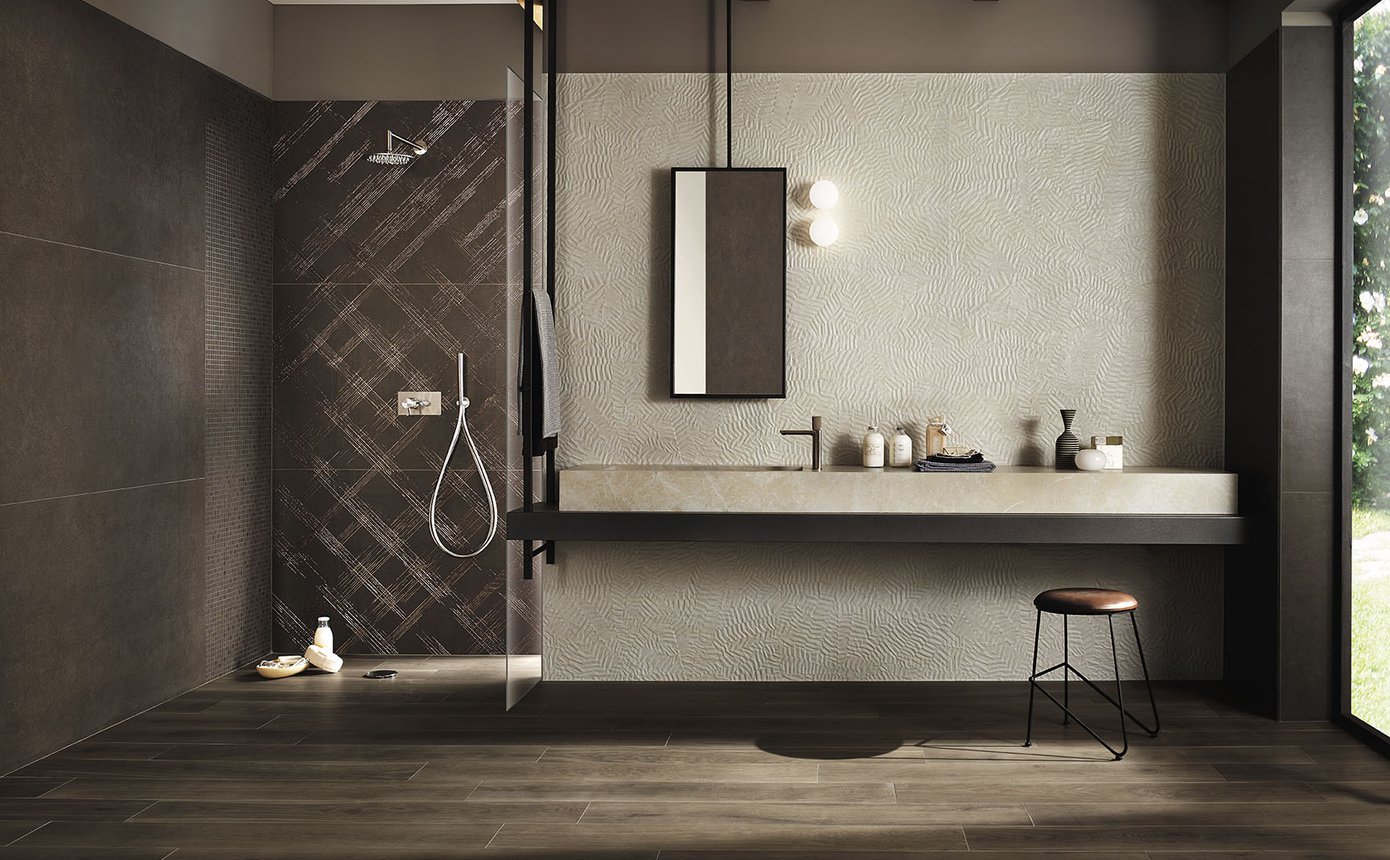 #Bloom #Obklady a dlažby #Koupelna #Moderní styl #bílá #FAP #hnědá #Matný obklad #Extra velký formát #1500 a výše #new 