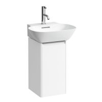Base - skříňka 31,5x34 pod umyvadlo H815302, panty vpravo, bílá lesklá