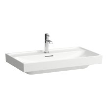 Meda - umyvadlo 80x46, broušená spodní hrana, otvor pro baterii