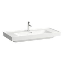 Meda - umyvadlo 100x46, broušená spodní hrana, otvor pro baterii