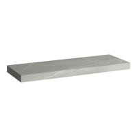 Arun - umyvadlová deska 1400, bez výřezu, tloušťka 80 mm, včetně 3 nástěnných držáků