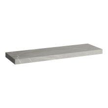 Arun - umyvadlová deska 1600, bez výřezu, tloušťka 80 mm, včetně 3 nástěnných držáků